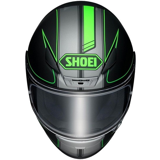 Integral motorcycle helmet SHOEI NXR Flagger TC4 Matt Black Green