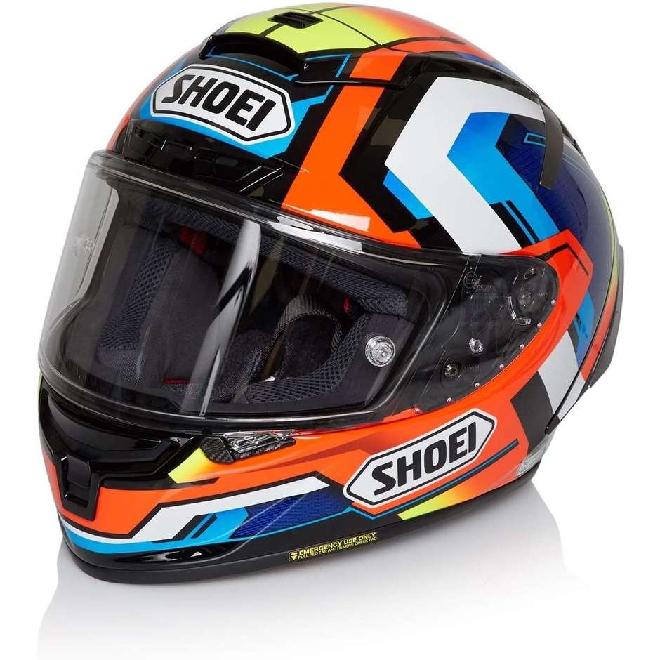 Integral motorcycle helmet SHOEI X-SPIRIT 3 Brink TC-1 Red Blue