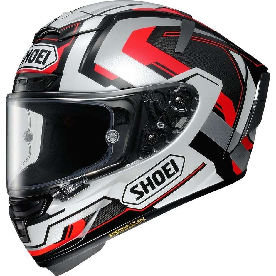 Integral motorcycle helmet SHOEI X-SPIRIT 3 Brink TC-5 Gray Red Black