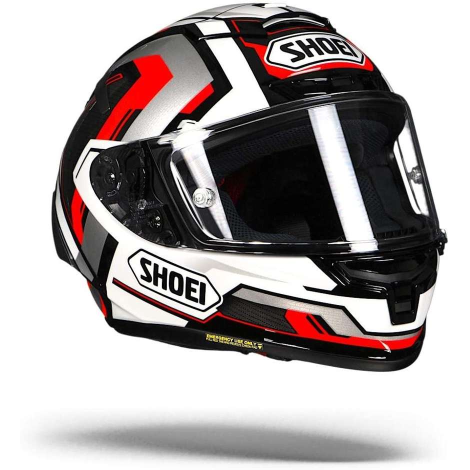 Integral motorcycle helmet SHOEI X-SPIRIT 3 Brink TC-5 Gray Red Black