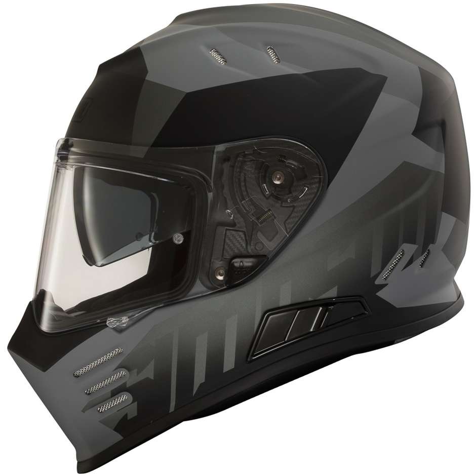 Integral Motorcycle Helmet Simpson Venom Army Matt Black Double Visor
