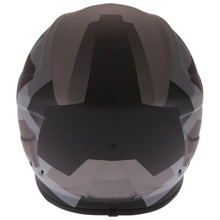 Integral Motorcycle Helmet Simpson Venom Army Matt Black Double Visor