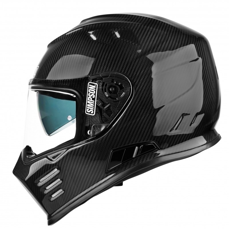 Integral Motorcycle Helmet Simpson Venom Carbon Double Visor