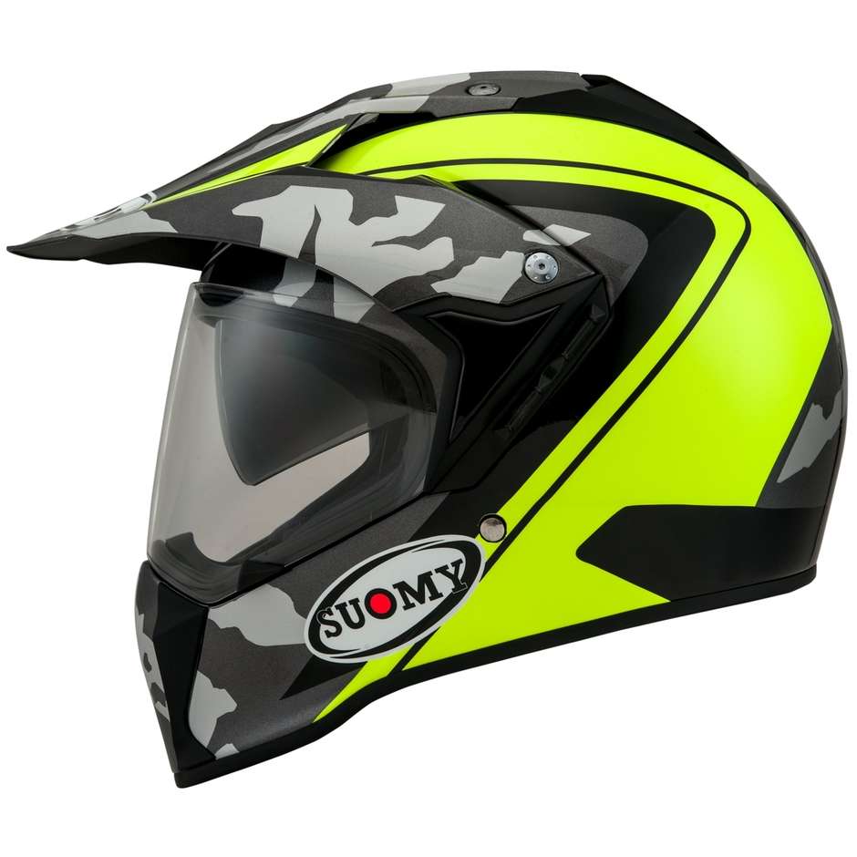Integral Motorcycle Helmet Sport Touring Suomy MX TOURER Desert Yellow Fluo Matt
