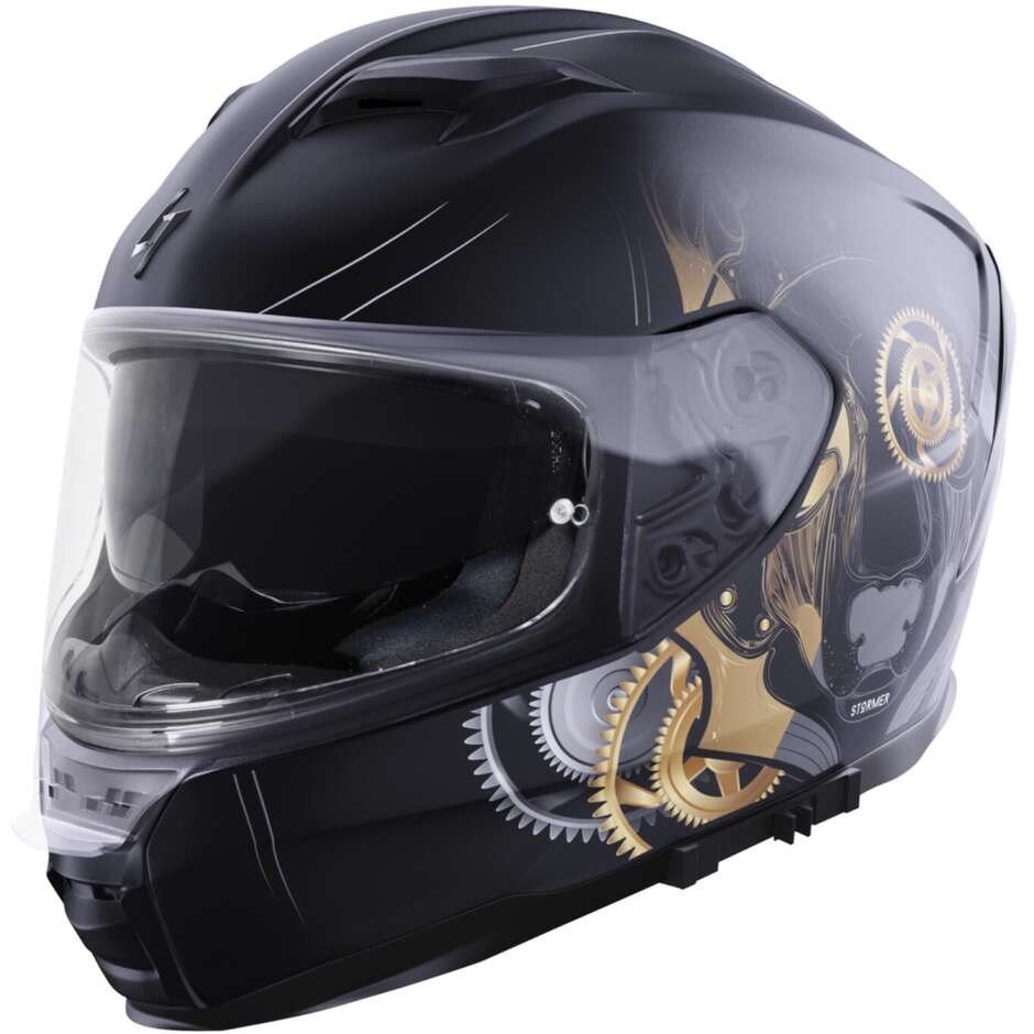 Integral Motorcycle Helmet Stormer ZS 1001 ARTS Matt Metal