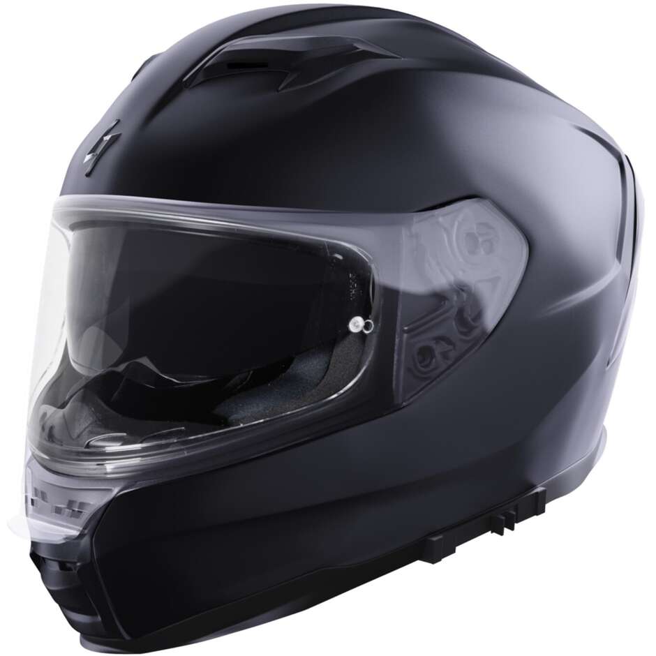 Integral Motorcycle Helmet Stormer ZS 1001 Solid Matt Black
