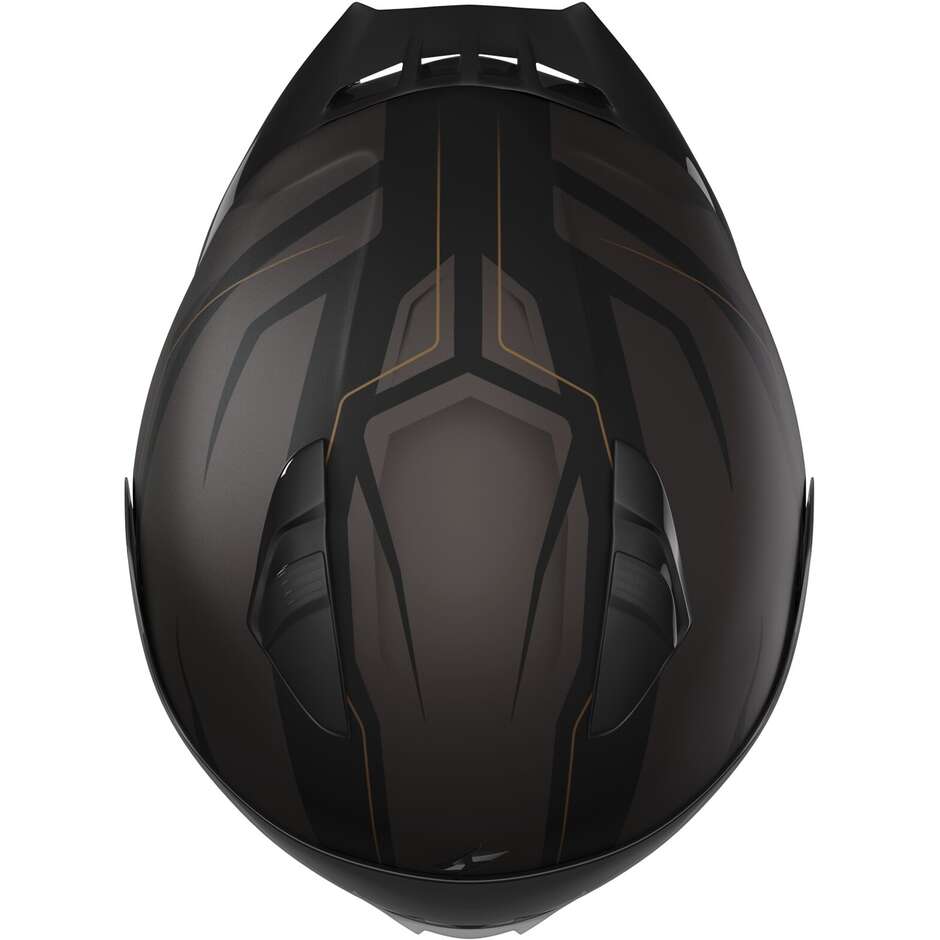 Integral motorcycle helmet Stormer ZS601 Race Star Black Bronze