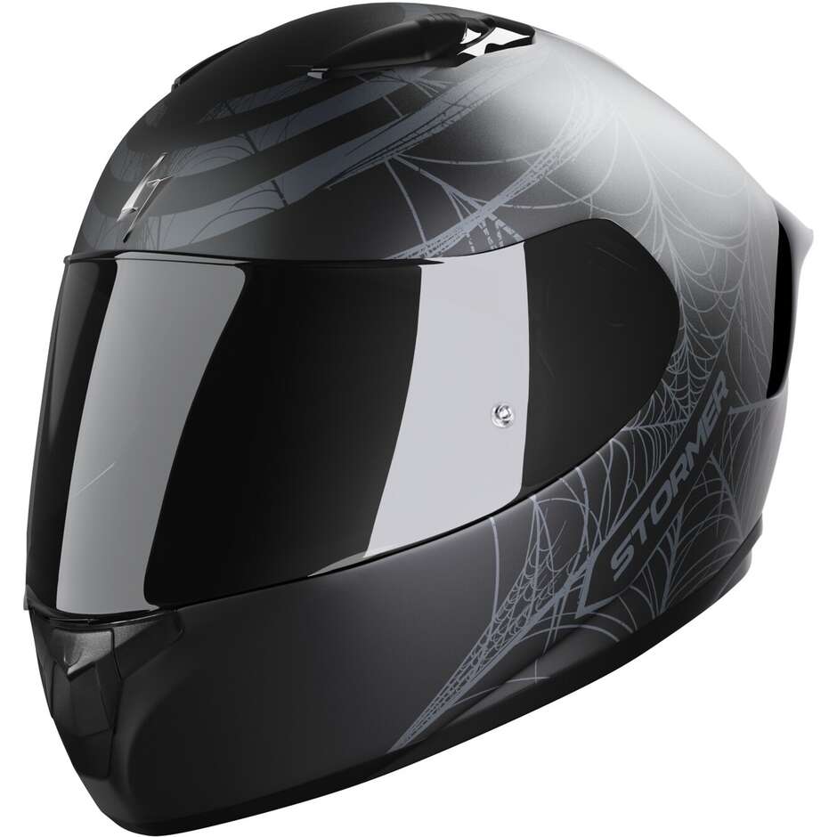 Integral motorcycle helmet Stormer ZS601 Red Black Gray
