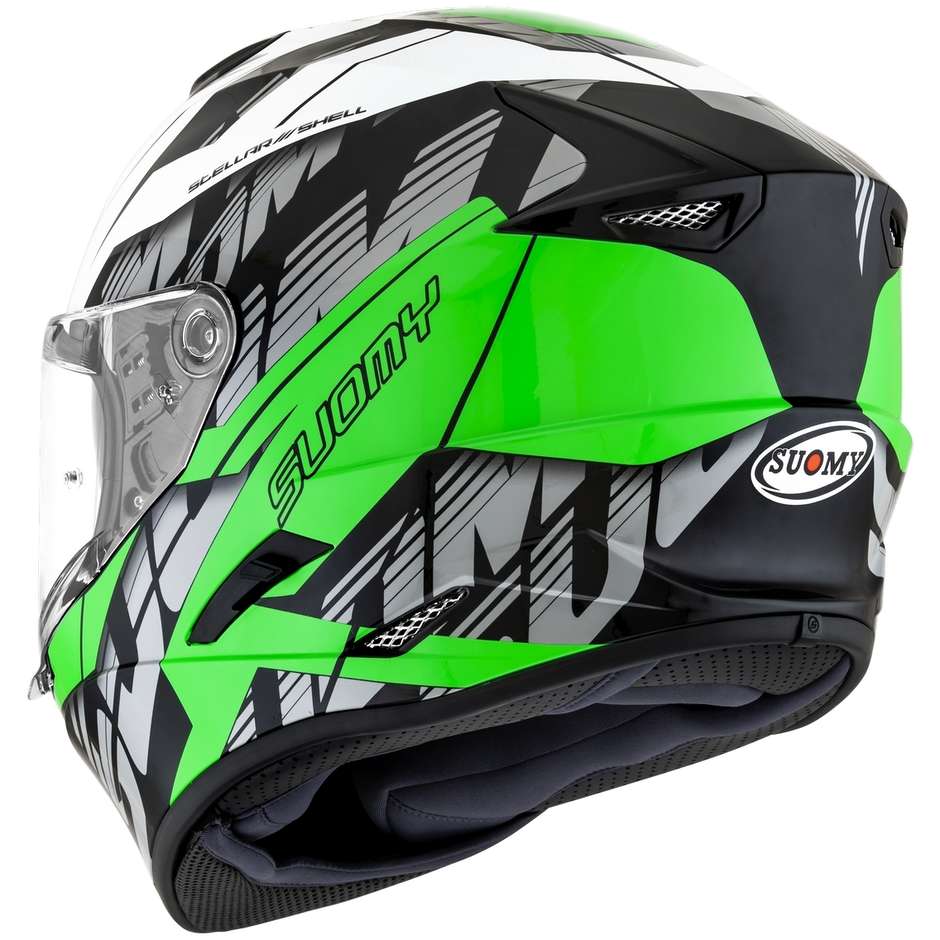 Integral Motorcycle Helmet Suomy STELLAR CORNER Green