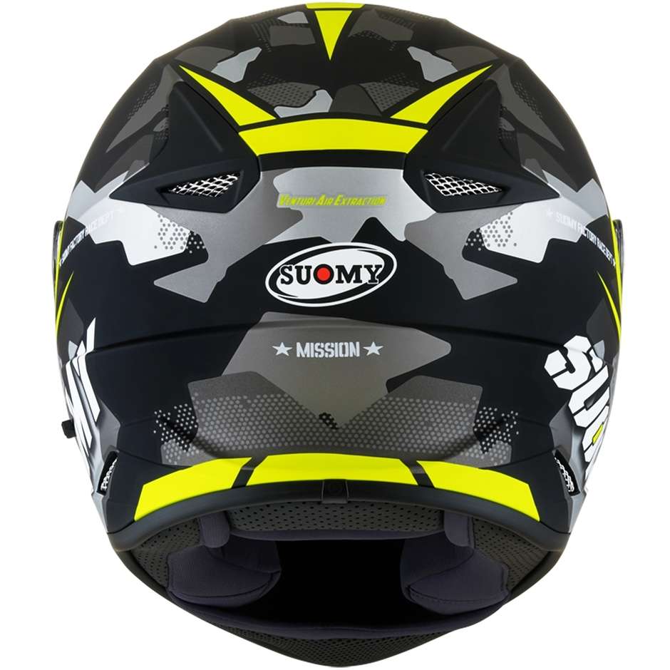Integral Motorcycle Helmet Suomy STELLAR RACE SQUAD Matt Yellow