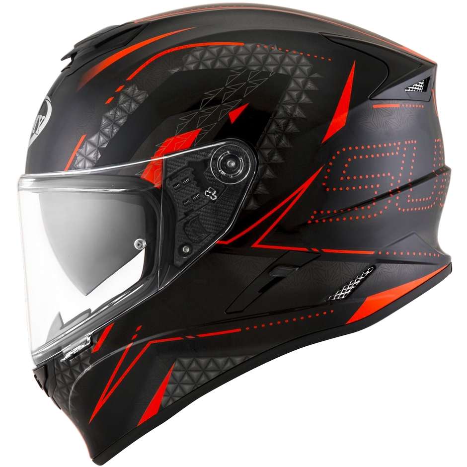 Integral Motorcycle Helmet Suomy STELLAR SHADE Black Red