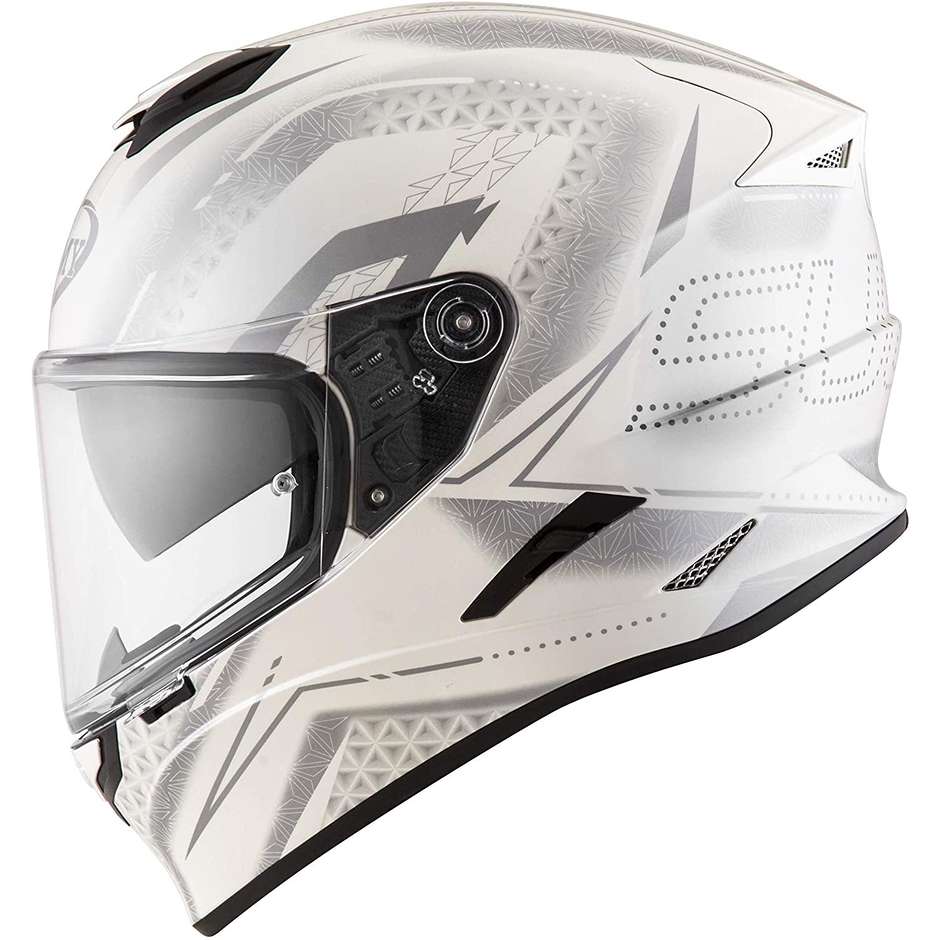 Integral Motorcycle Helmet Suomy STELLAR SHADE White Gray