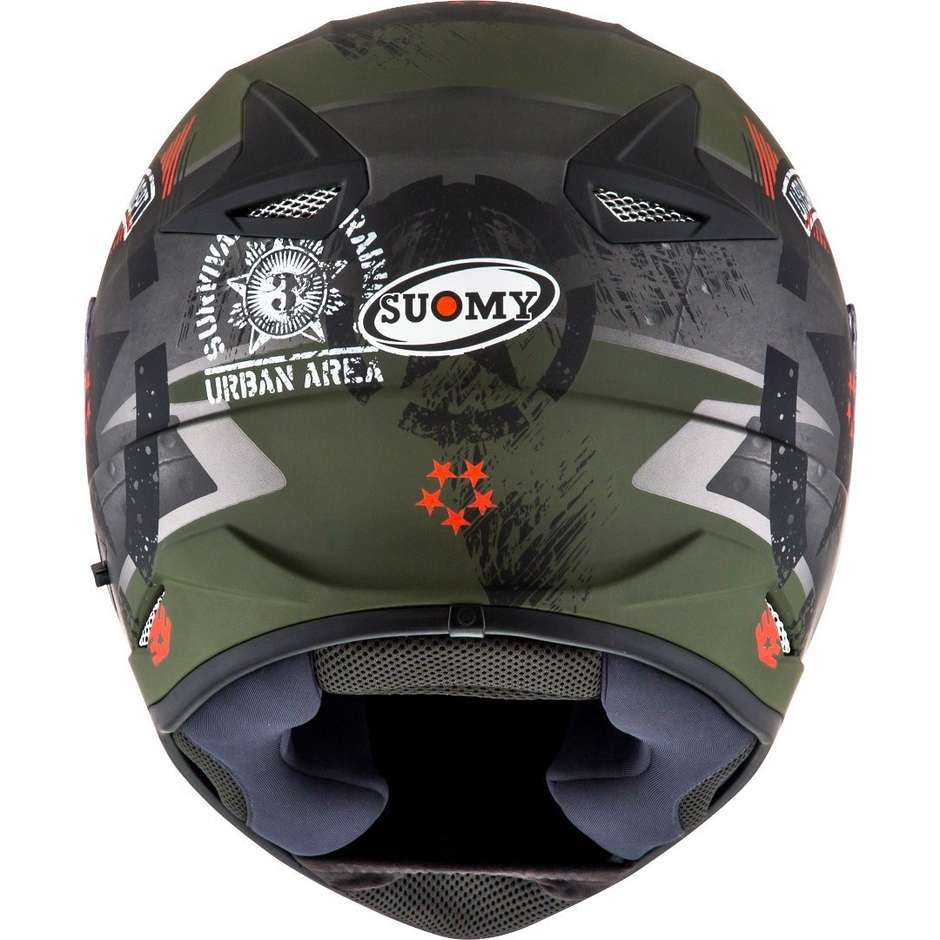 Integral Motorcycle Helmet Suomy STELLAR WRENCH Green Matt Gray