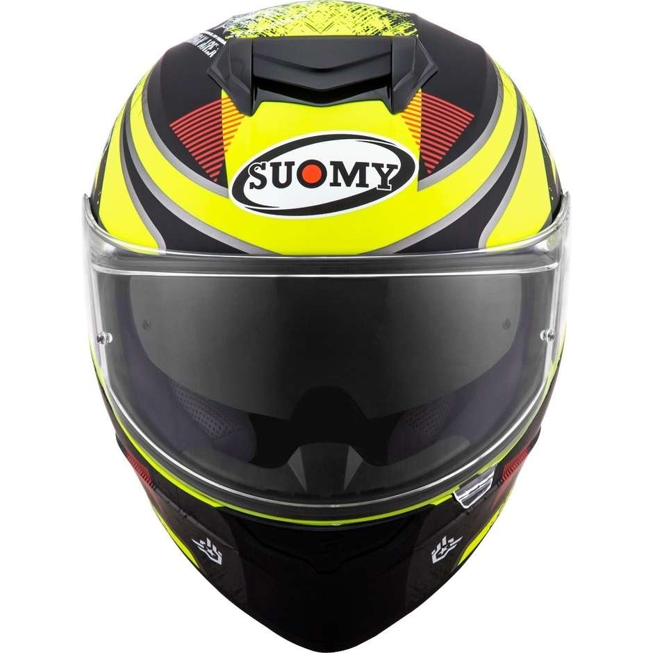 Integral Motorcycle Helmet Suomy STELLAR WRENCH Yellow Fluo Matt Gray