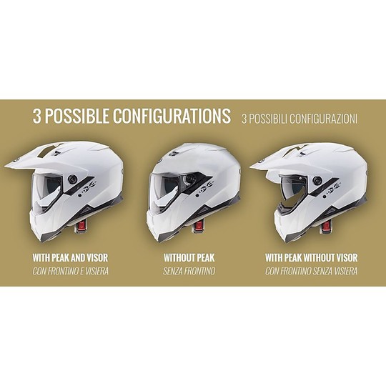 Integral Motorcycle Helmet Touring Caberg XTRACE SAVANA White Red Blue