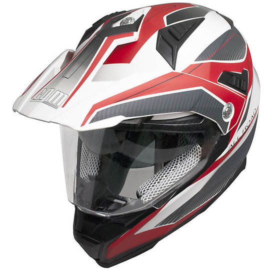 Integral Motorcycle Helmet Touring Double Visor CGM 606G FORWARD Matte Red