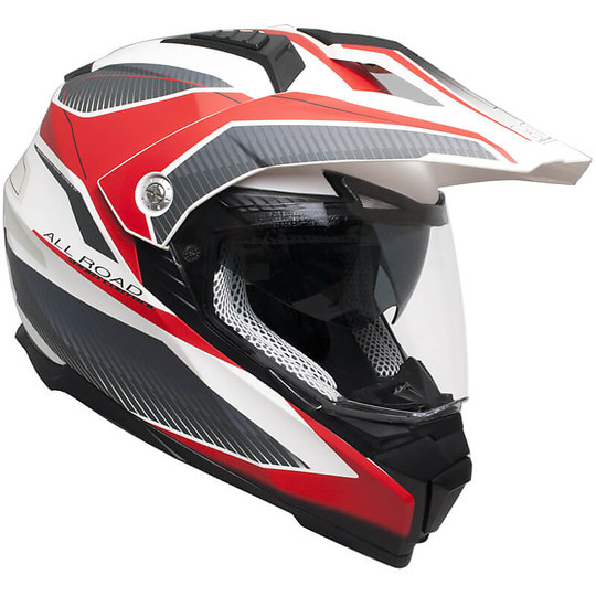 Integral Motorcycle Helmet Touring Double Visor CGM 606G FORWARD Matte Red