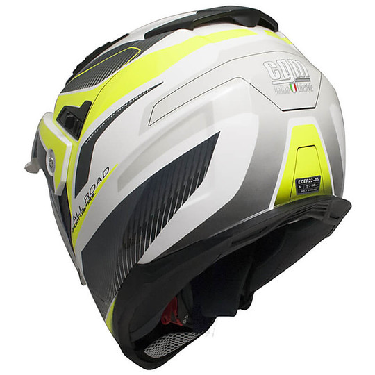 Integral Motorcycle Helmet Touring Double Visor CGM 606G FORWARD Yellow Fluo