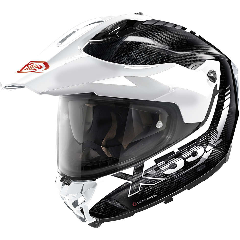 Integral Motorcycle Helmet Touring X-Lite X-552 UC N-Com HILLSIDE 010 White