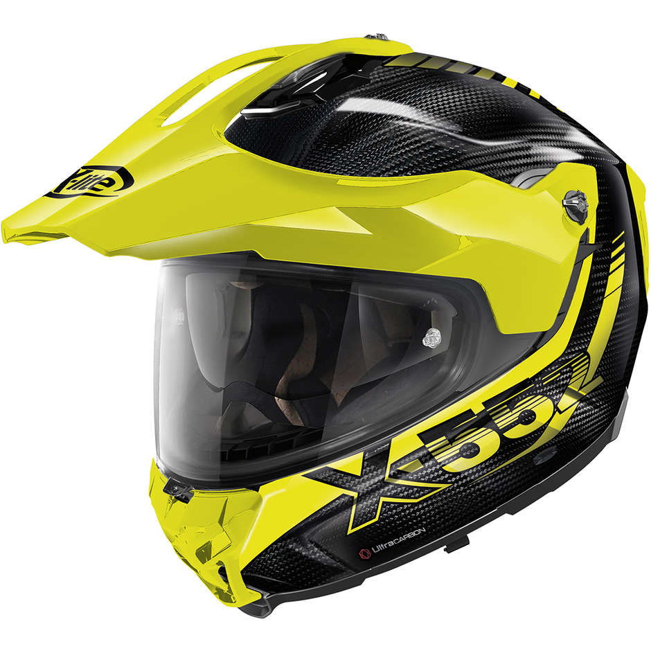 Integral Motorcycle Helmet Touring X-Lite X-552 UC N-Com HILLSIDE 012 Fluo Yellow