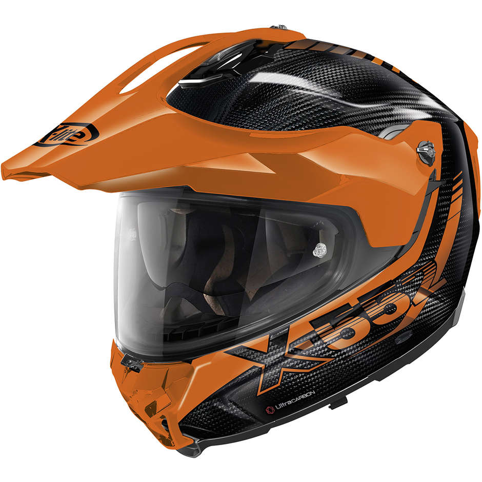 Integral Motorcycle Helmet Touring X-Lite X-552 UC N-Com HILLSIDE 013 Orange