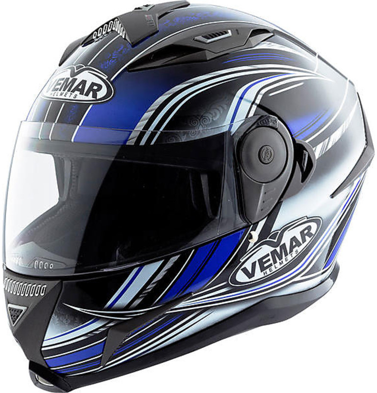 Integral Motorcycle Helmet Vemar Geo Fiber Dual Visor F402 For Sale