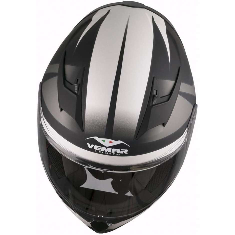 Integral Motorcycle Helmet Vemar VH Ghibli Base Black Gray Matt
