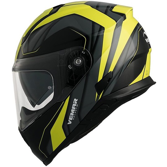 Integral Motorcycle Helmet Vemar ZEPHIR JMC Z005 Black Yellow