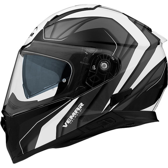 Integral Motorcycle Helmet Vemar ZEPHIR JMC Z006 Black White