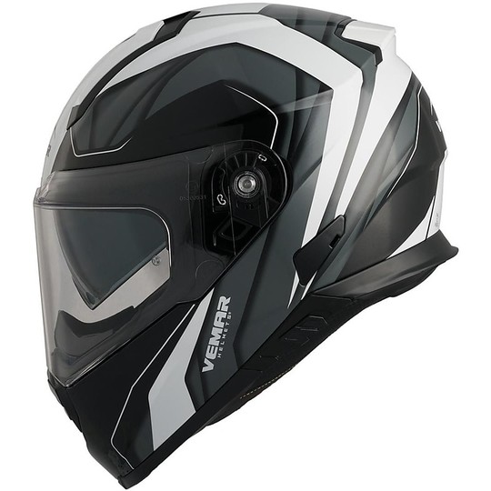 Integral Motorcycle Helmet Vemar ZEPHIR JMC Z006 Black White