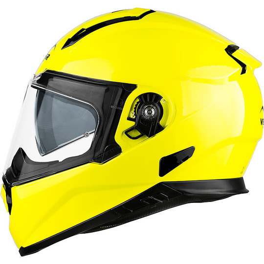 Integral Motorcycle Helmet Vemar ZEPHIR JMC Z0G Single Color Yellow Hy Vision