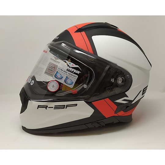 Integral Motorcycle Helmet Vemar ZEPHIR Lunar Z015 Mark White Black Red Matt