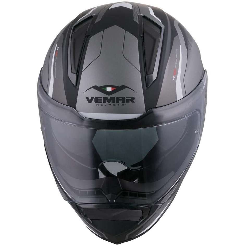 Integral Motorcycle Helmet Vemar ZEPHIR Lunar Z026 Silver