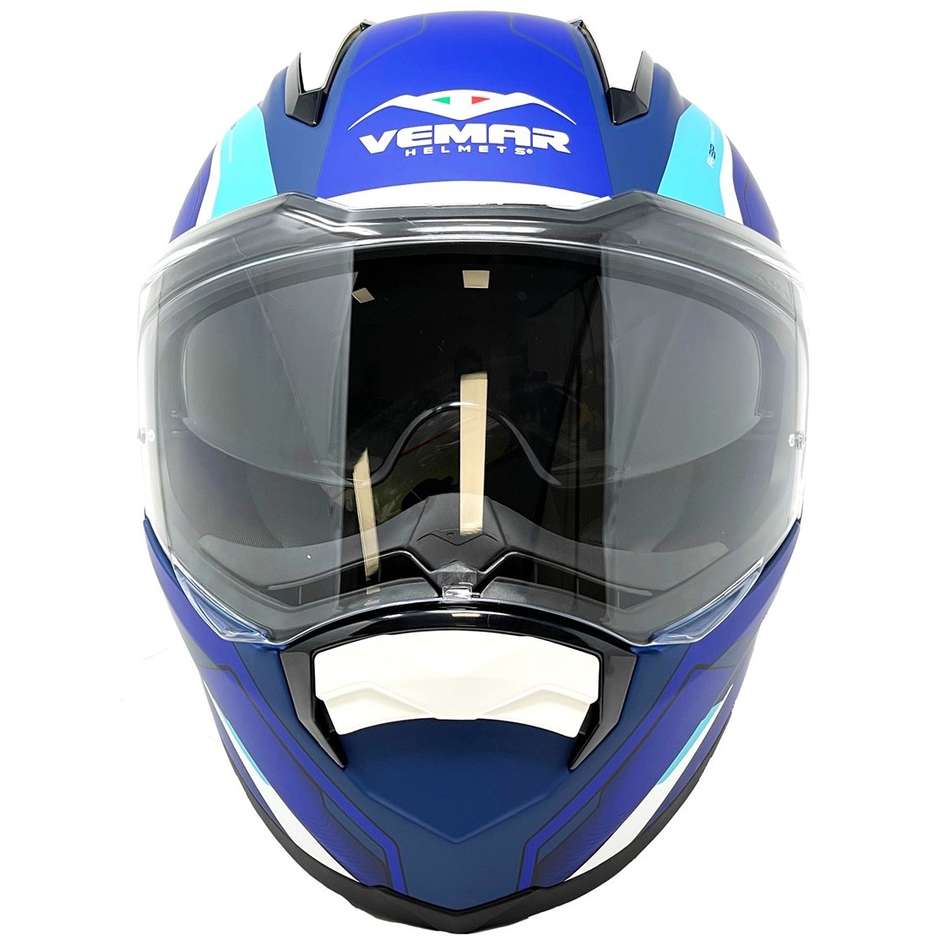 Integral Motorcycle Helmet Vemar ZEPHIR Z021 Lunar Blue Turquoise