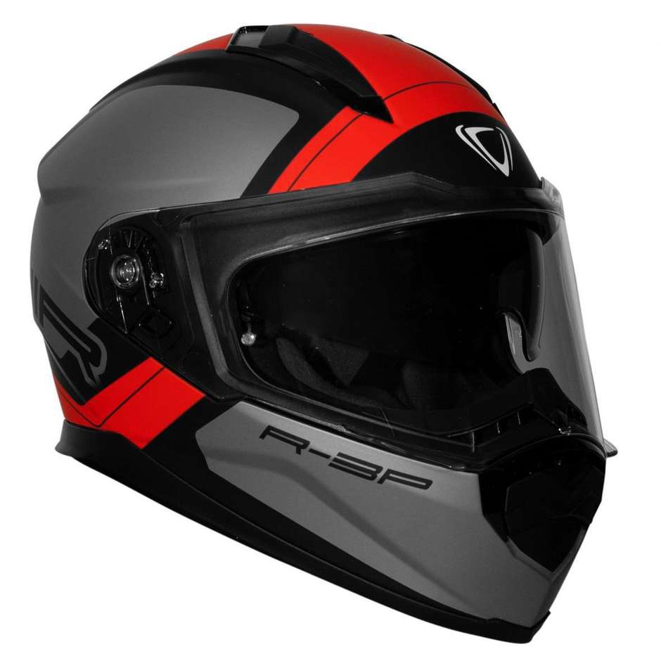 Integral Motorcycle Helmet Vemar ZEPHIR Z029 Mars White Silver Red