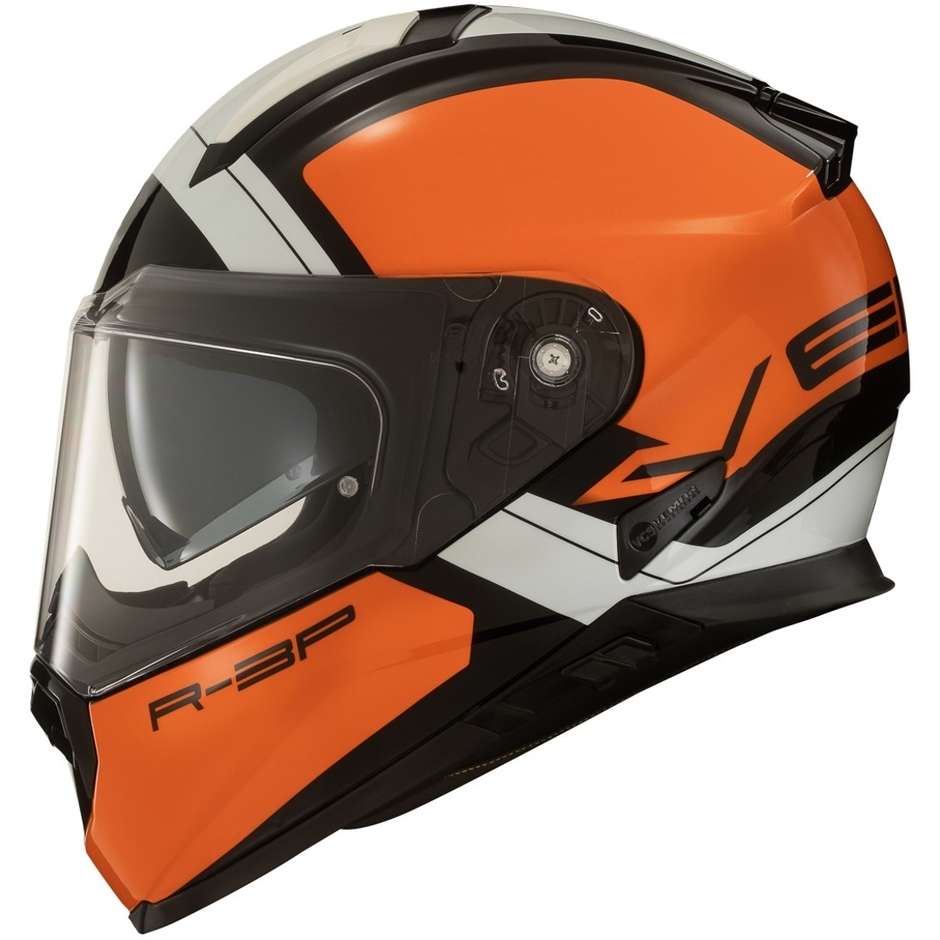 Integral Motorcycle Helmet Vemar ZEPHIR Z030 Mars Orange White