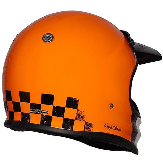 Integral Motorcycle Helmet Vintage 70s Origin VIRGO DANNY Glossy Orange