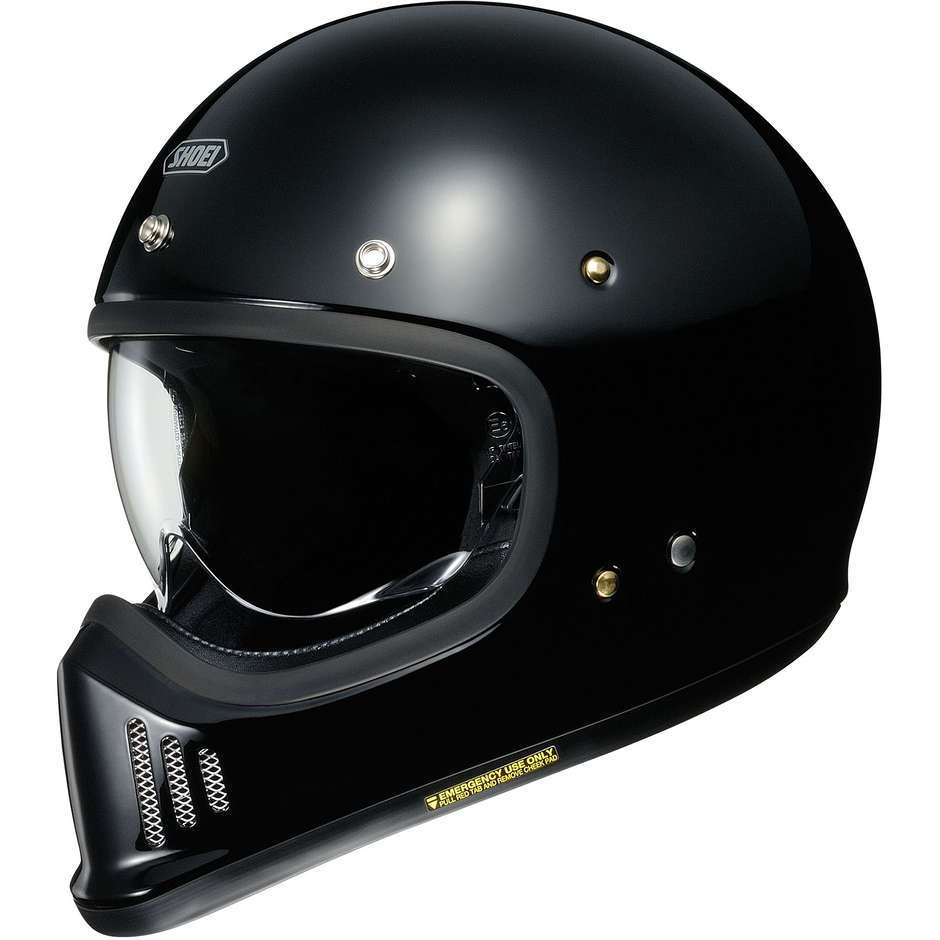 Integral Motorcycle Helmet Vintage Shoei EX-ZERO Glossy Black