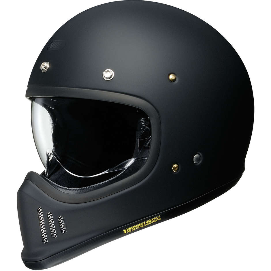 Integral Motorcycle Helmet Vintage Shoei EX-ZERO Matt Black