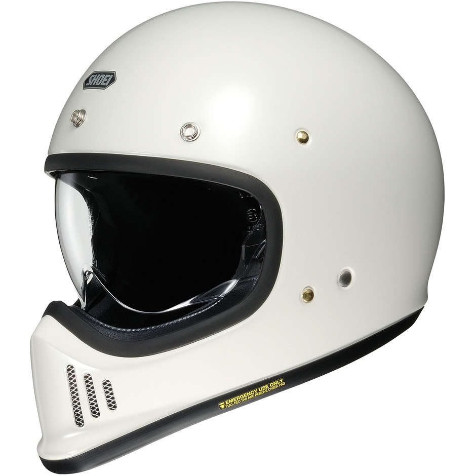Integral Motorcycle Helmet Vintage Shoei EX-ZERO Off White