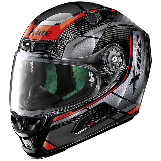 Integral Motorcycle Helmet X-Lite X-803 Ultra Carbon Agile 048 Red