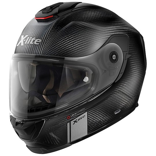 Integral Motorcycle Helmet X-Lite X-903 Carbon Ultra Modern N-Com 001 Carbon Microlock Matt
