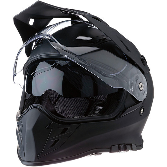 Integral Motorcycle Helmet Z1r All Road Range Dual Sport Matt Black