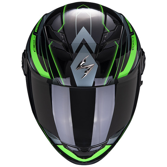 Integral Motorcycle HelmetScorpion EXO 490 NOVA Black Green