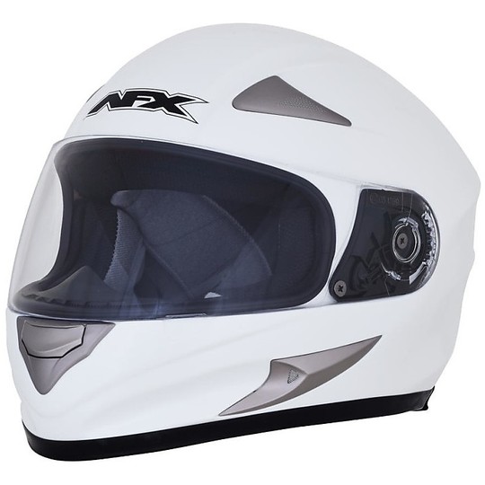 Integral Motorrad Helm AFX FX-90e Fest Weiß