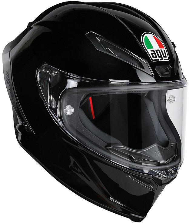Integral Motorrad Helm Agv Rennen R Mono Gloss Black Online-Verkauf 