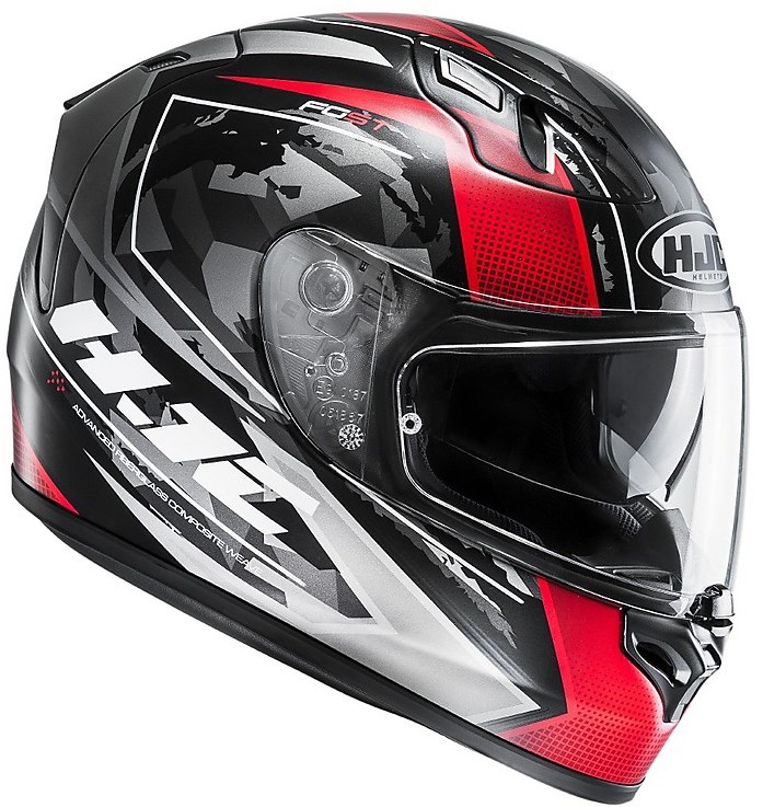 Integral Motorrad Helm HJC FGST KUME MC1SF Schwarz Rot