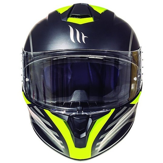 Integral Motorrad Helm MT Helme Targa Doppler A0 Fluo Gelb Opak