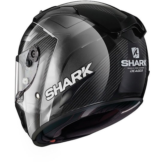 Integral Motorrad Helm Shark Race-R Pro CARBON DEAGER Schwarz