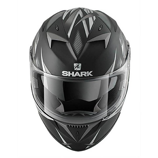 Integral Motorrad Helm Shark S700 PINLOCK NASTY Schwarz Grau,